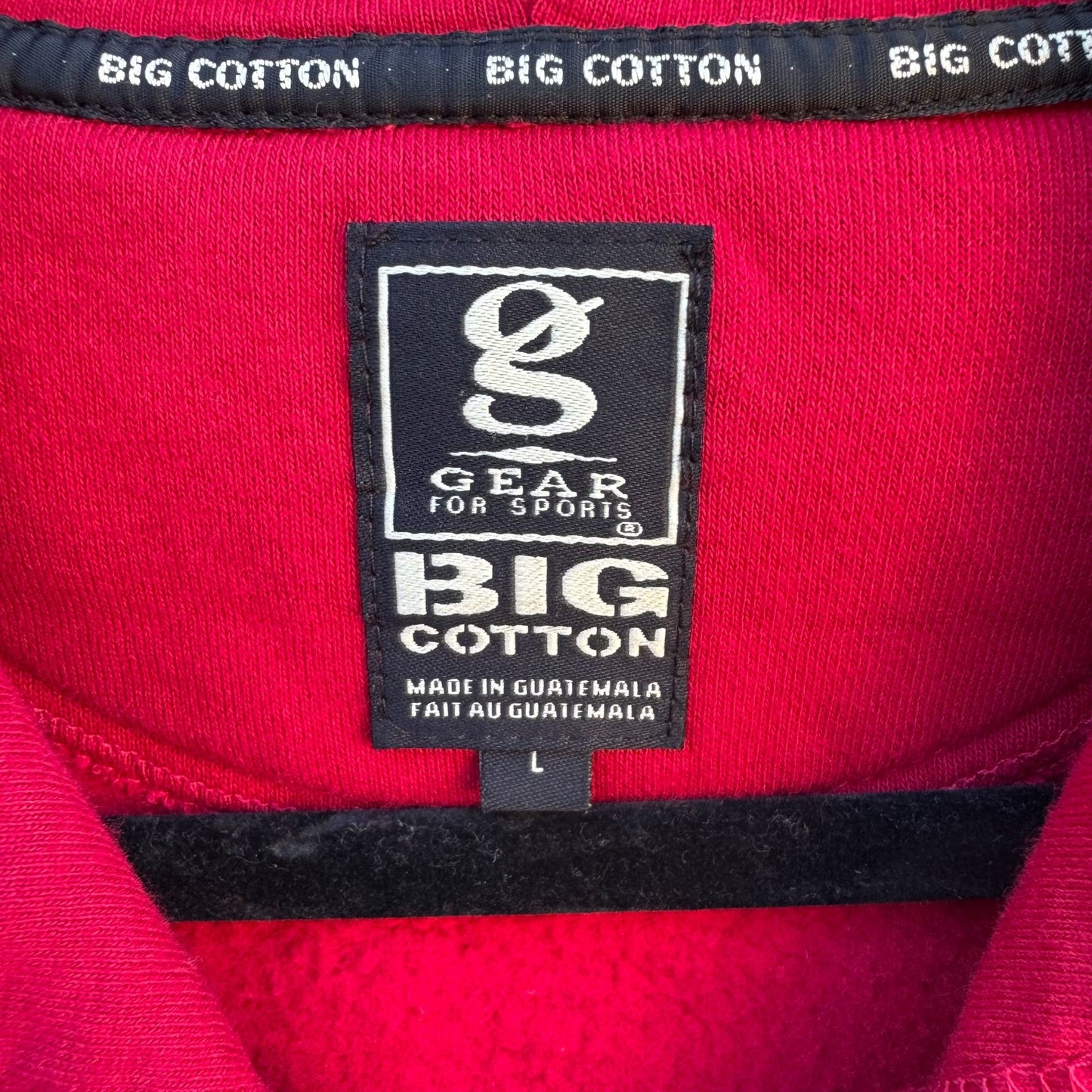 Los Angeles Clippers Gear For Sports Big Cotton Hoodie Red Zip-Up Sweatshirt L