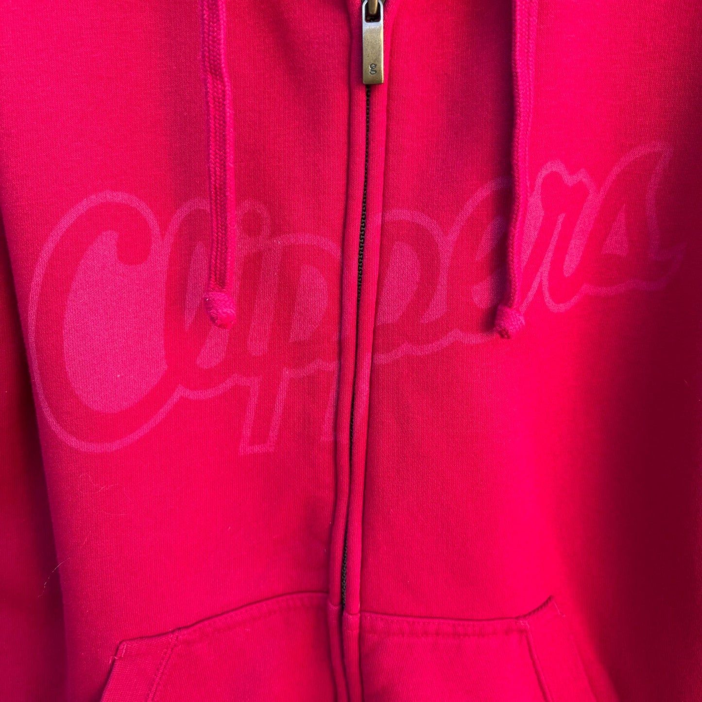Los Angeles Clippers Gear For Sports Big Cotton Hoodie Red Zip-Up Sweatshirt L