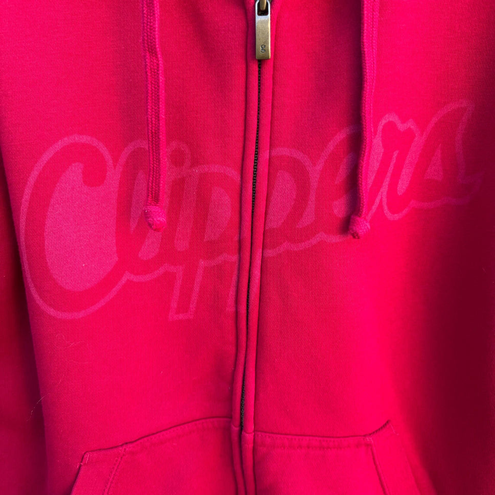 Los Angeles Clippers Gear For Sports Big Cotton Hoodie Red Zip-Up Sweatshirt L