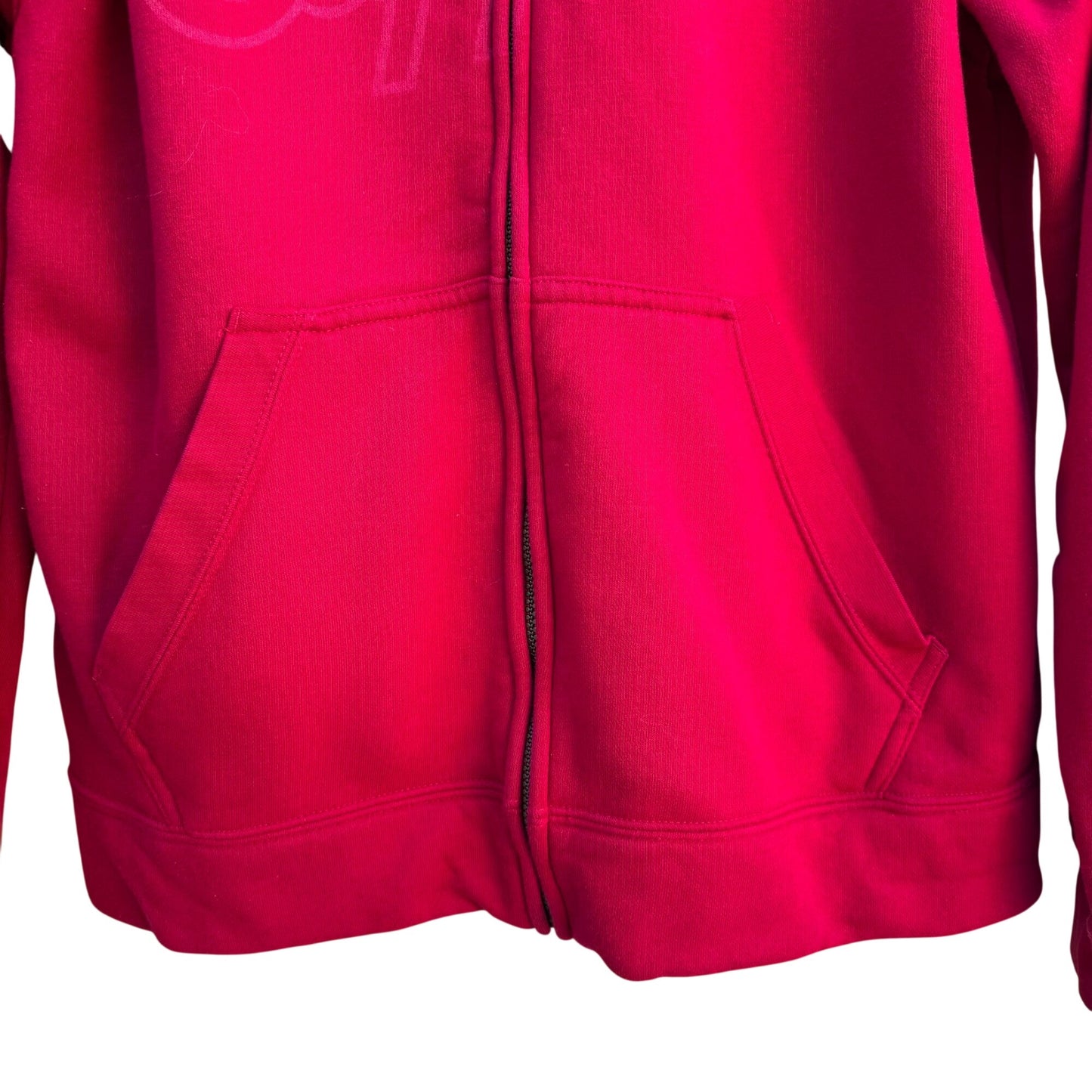 Los Angeles Clippers Gear For Sports Big Cotton Hoodie Red Zip-Up Sweatshirt L