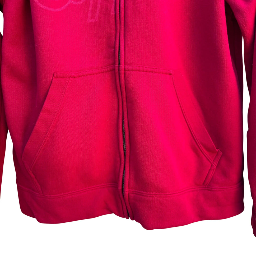 Los Angeles Clippers Gear For Sports Big Cotton Hoodie Red Zip-Up Sweatshirt L