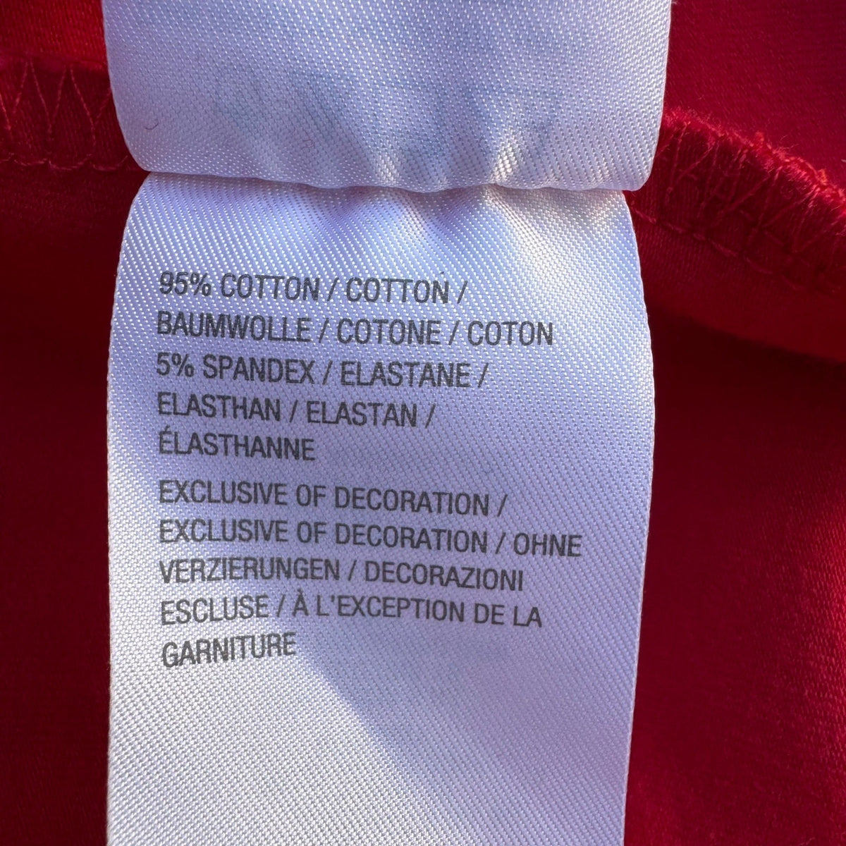 Quacker Factory Coquette Romantic Crochet Lace Pearl Embellished Blouse Red XL