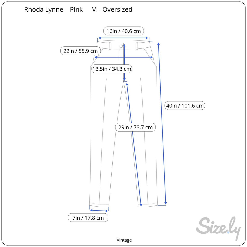 Rhoda Lynne Vintage Magenta Silk Embroidered Oversized Elastic Waist Tracksuit M