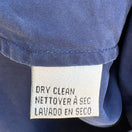 Switch Jones &amp; Co Vintage Womens Preppy Blue Silk Long Sleeve Button Down Shirt Small 3 image