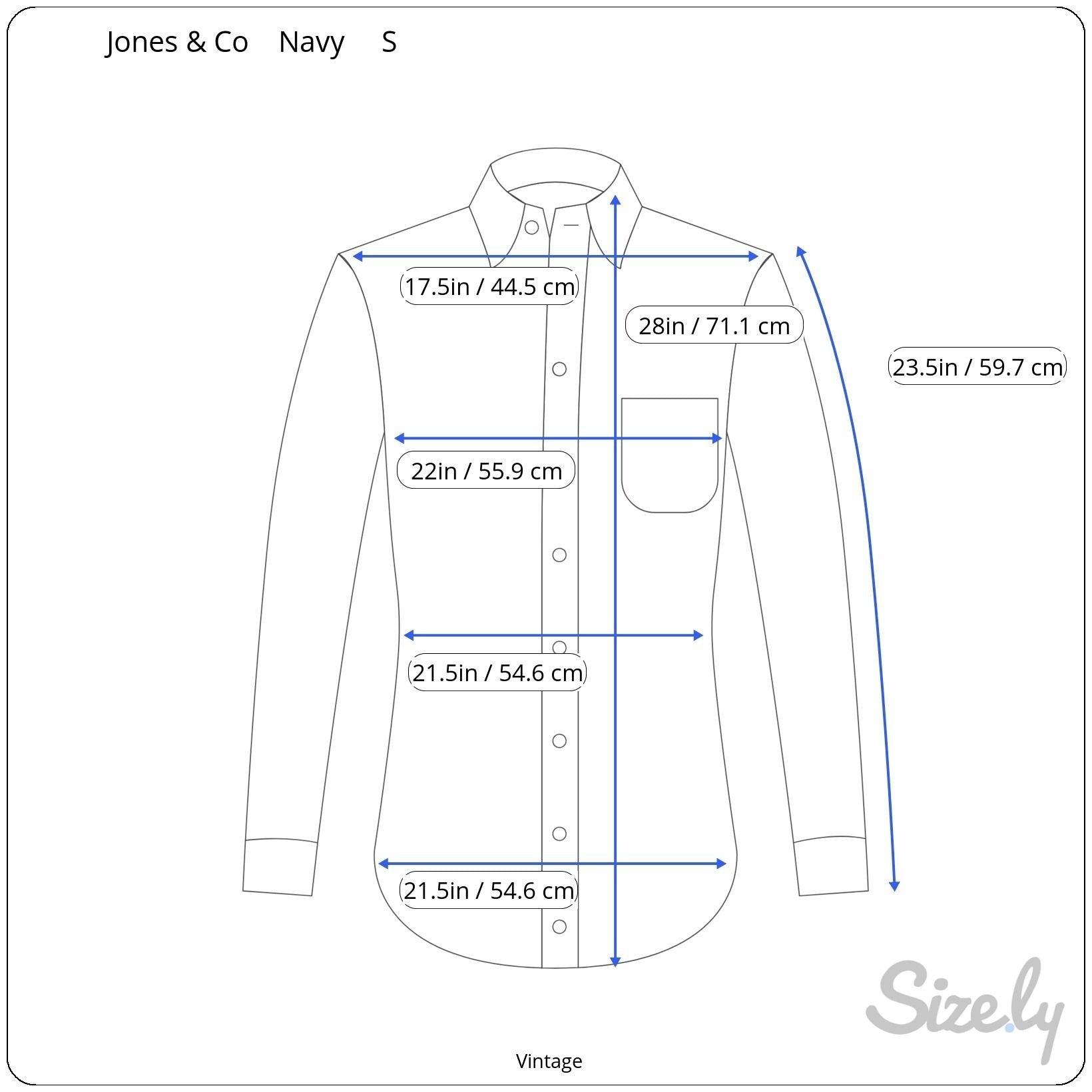 Jones & Co Vintage Womens Preppy Blue Silk Long Sleeve Button Down Shirt Small