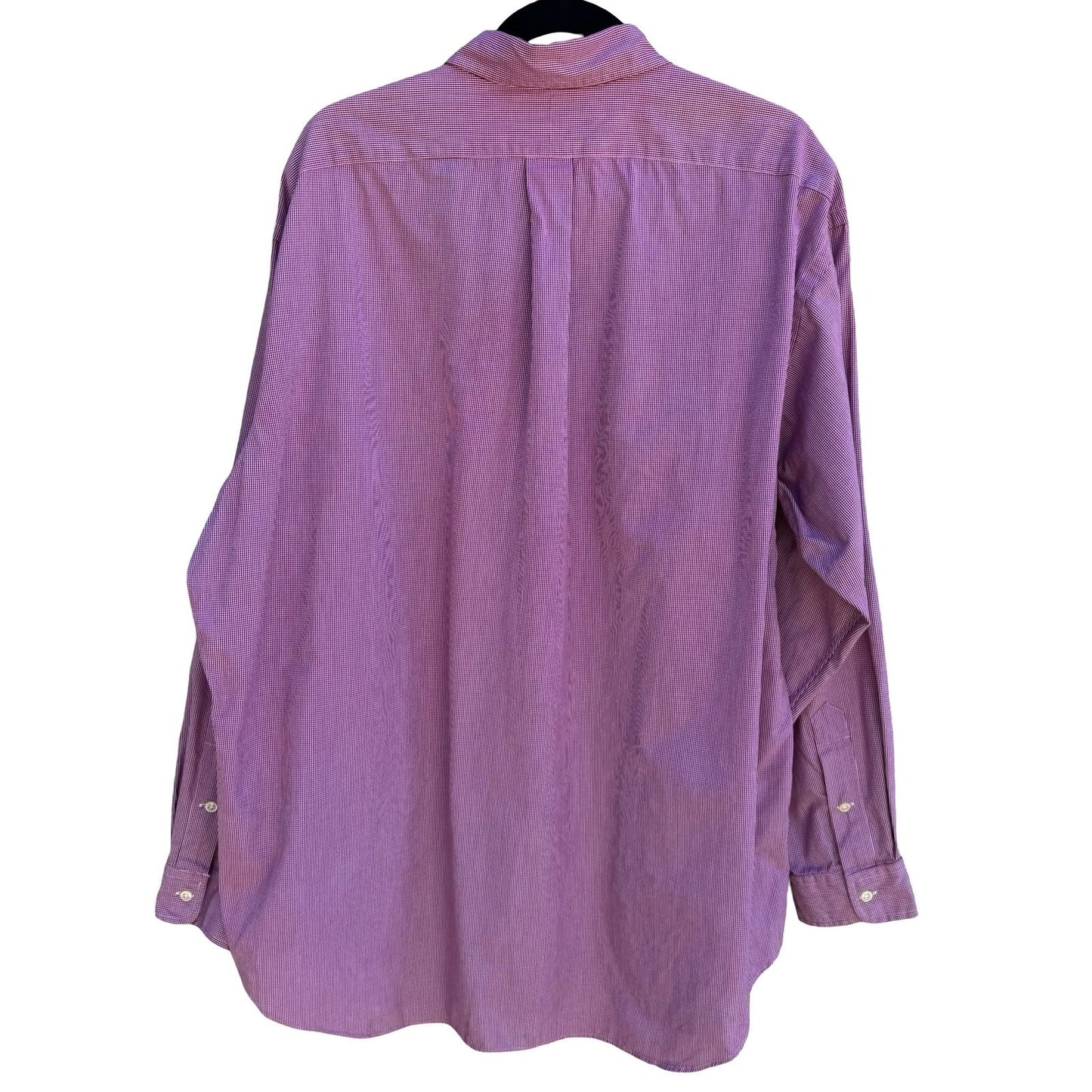 Ralph Lauren Blake Vintage 90s Preppy Ivy League Purple Gingham Shirt Mens XL