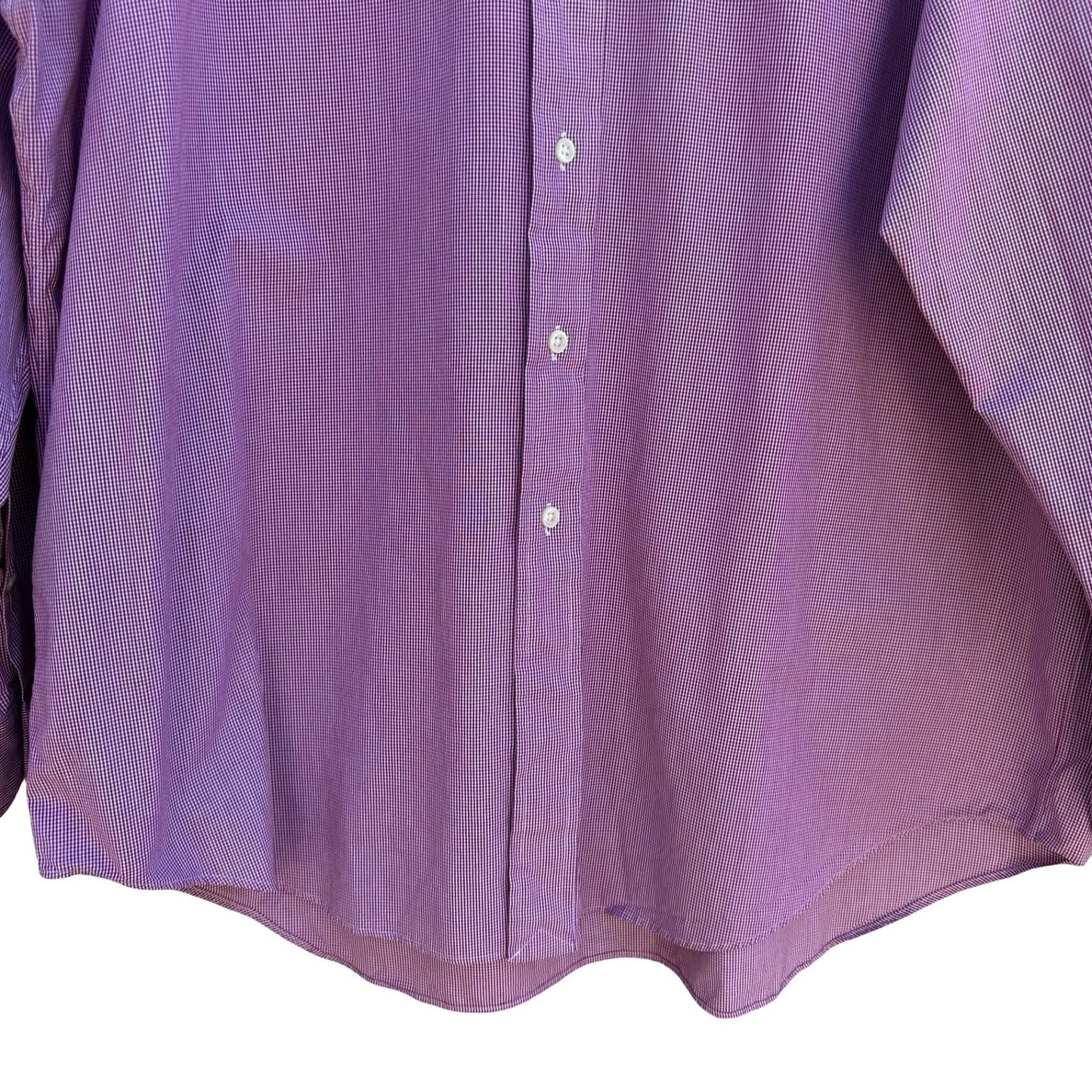 Ralph Lauren Blake Vintage 90s Preppy Ivy League Purple Gingham Shirt Mens XL