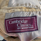 Switch Cambridge Classics Mervyns Vintage Tan Corduroy Blazer Jacket 38R Leather Button 2 image