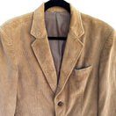 Switch Cambridge Classics Mervyns Vintage Tan Corduroy Blazer Jacket 38R Leather Button 3 image