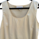 Switch Silk Assets Diane Von Furstenberg Beige Sleeveless Scoop Neck Tank Top Blouse L 2 image