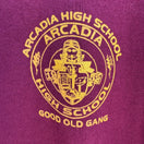 Switch Jerzees Retro Arcadia High School Polo Shirt Mens L Maroon Gold Good Old Gang L 3 image