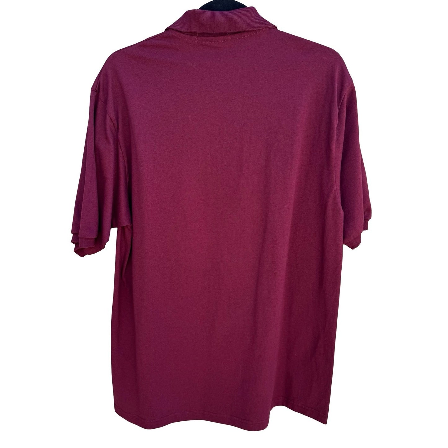 Jerzees Retro Arcadia High School Polo Shirt Mens L Maroon Gold Good Old Gang L