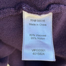 Switch Coldwater Creek Womens Purple Mock Neck Stretch Short Sleeve Sweater Blouse 1X 3 image