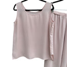 Switch Da Rue For Draper &amp; Damons Sleeveless Blush Pink Side Vent Top &amp; Pants Set 14 2 image