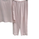 Switch Da Rue For Draper &amp; Damons Sleeveless Blush Pink Side Vent Top &amp; Pants Set 14 3 image