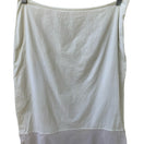 Switch Minimalist Coastal White Cotton Midi Skirt Satin Contrast Hem Boho Clean Girl M 3 image