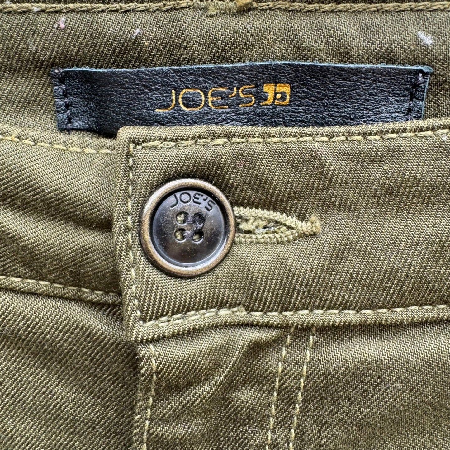 Joes Jeans Utility Military Cargo Gorpcore Moto Pants Olive Drab Womens 26 USA