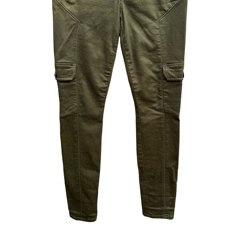 Joes Jeans Utility Military Cargo Gorpcore Moto Pants Olive Drab Womens 26 USA