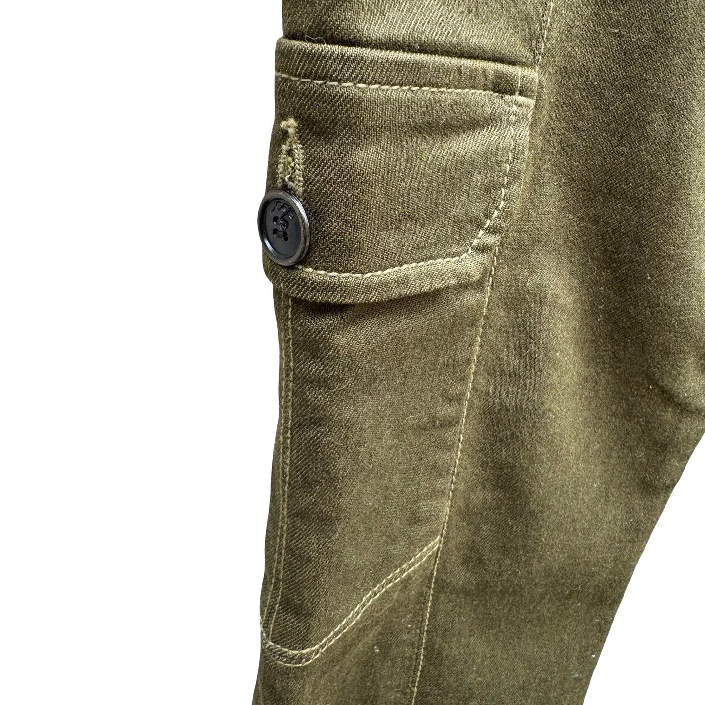 Joes Jeans Utility Military Cargo Gorpcore Moto Pants Olive Drab Womens 26 USA