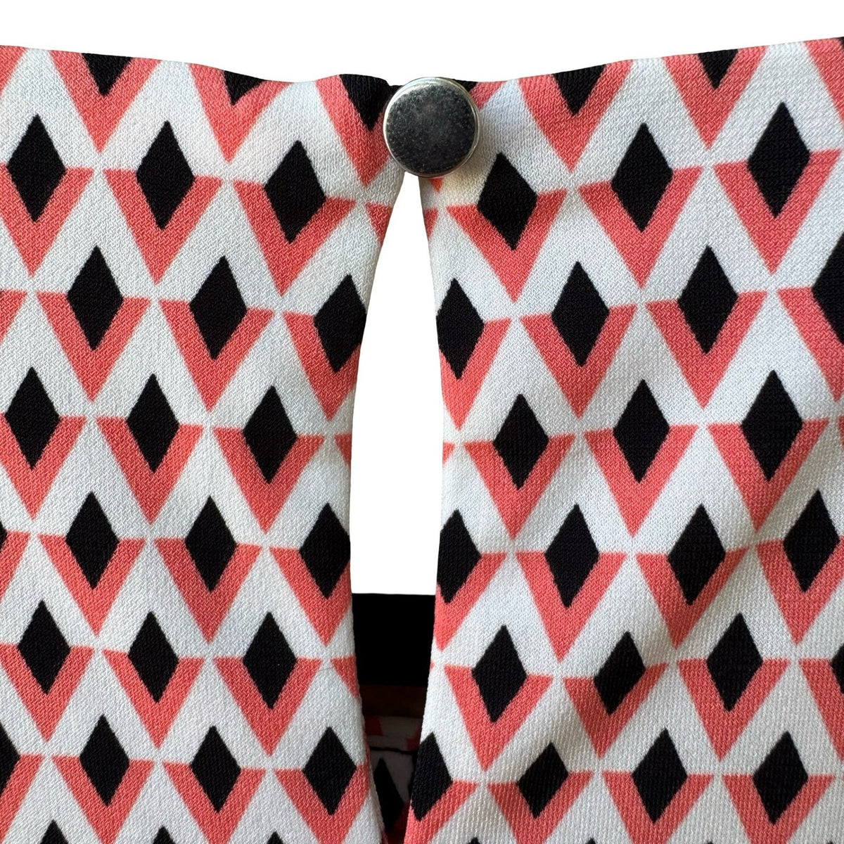Calvin Klein Professional Mod Career Geometric Pleated Sleeveless Blouse L NEW