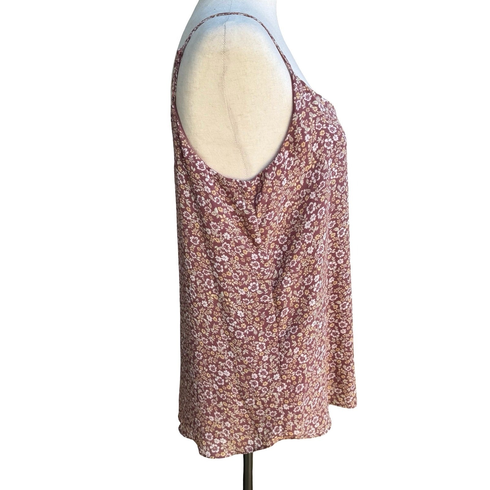 Hippie Rose Boho Floral Dainty Cami Top Feminine Romantic Cottagecore Womens L