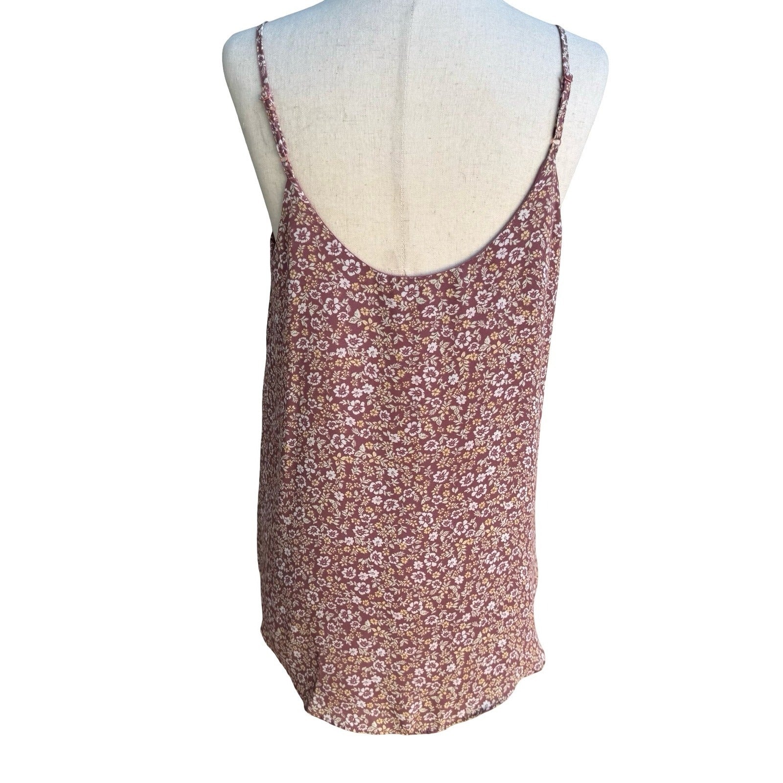 Hippie Rose Boho Floral Dainty Cami Top Feminine Romantic Cottagecore Womens L