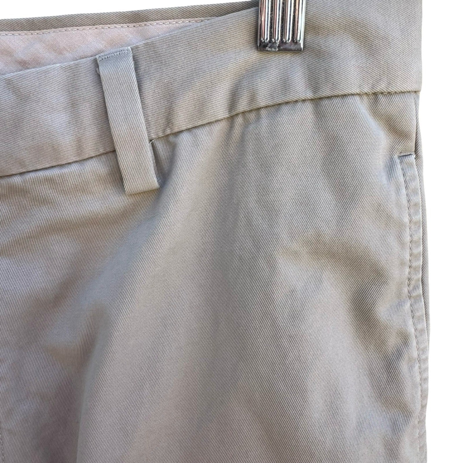 Banana Republic Gavin Chino Pants Mens 33 Khaki Straight Leg Minimalist Workwear