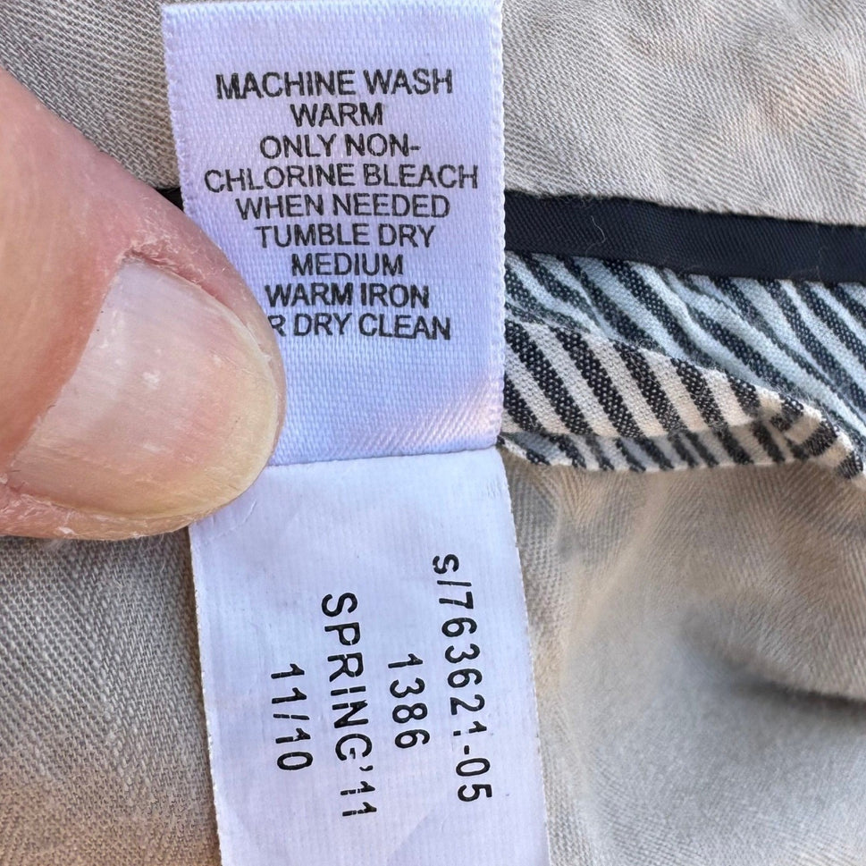 Banana Republic Gavin Chino Pants Mens 33 Khaki Straight Leg Minimalist Workwear