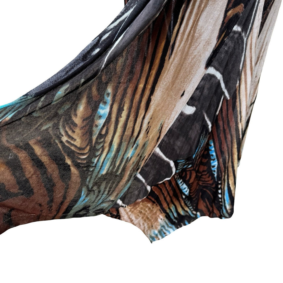 Adore Butterfly Wing Whimsigoth Boho Layering Open Front Vest Duster CardiganXL