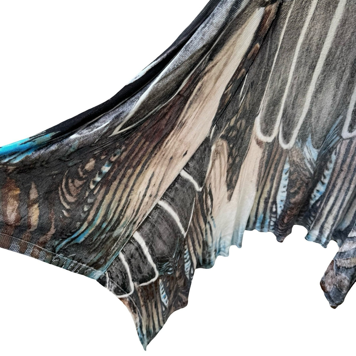 Adore Butterfly Wing Whimsigoth Boho Layering Open Front Vest Duster CardiganXL