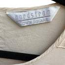 Switch Nordstrom Town Square Vintage Silk Ivory Womens Blouse Short Sleeve Blouse 18 2 image