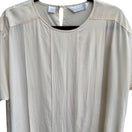 Switch Nordstrom Town Square Vintage Silk Ivory Womens Blouse Short Sleeve Blouse 18 3 image