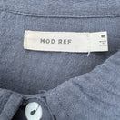 Switch MOD REF Navy Double Gauze Cotton Button Down Coastal Maxi Shirt Dress M No Belt 2 image