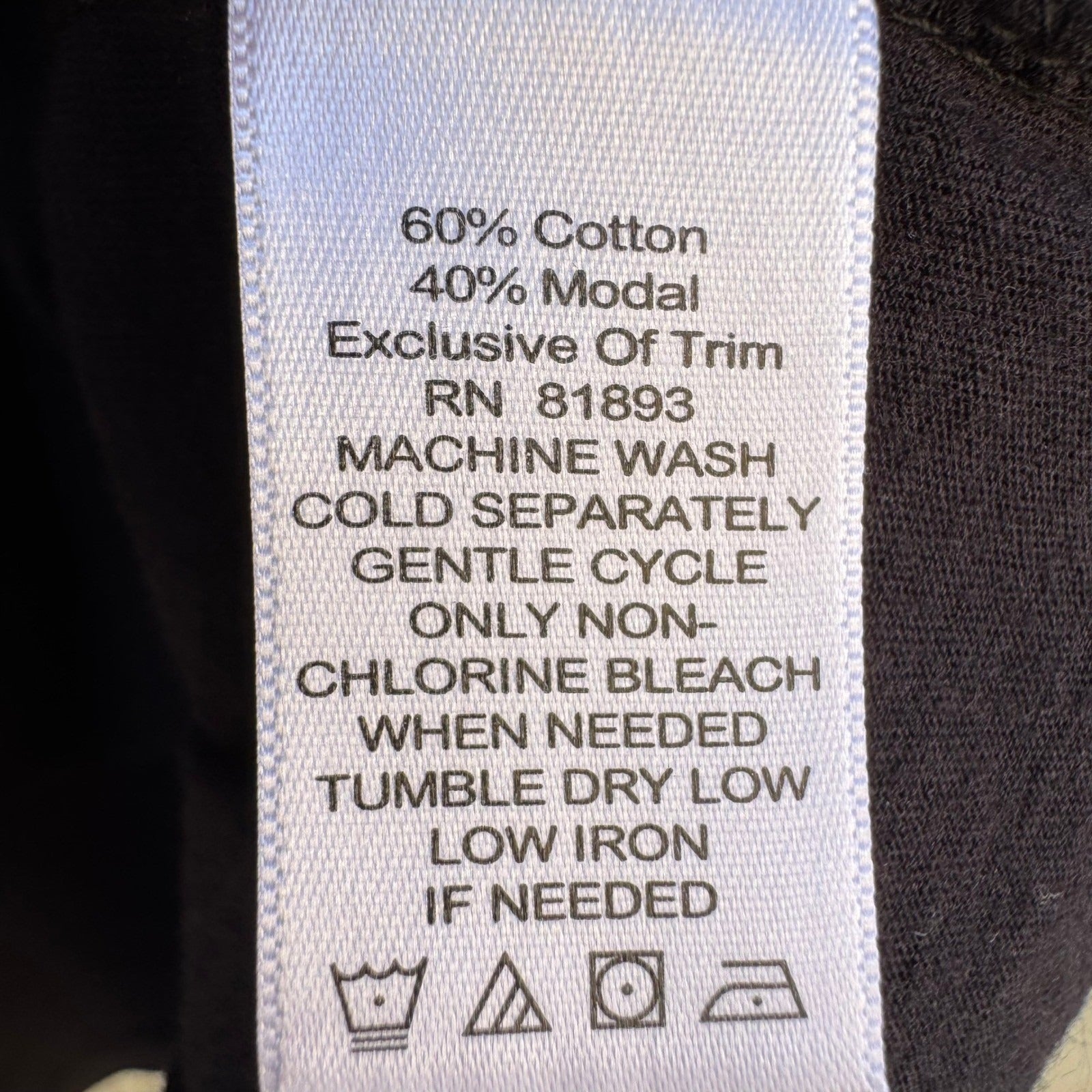 Isaac Mizrahi Live Womens Black Mesh Trim Short Sleeve Cotton Modal Top Large