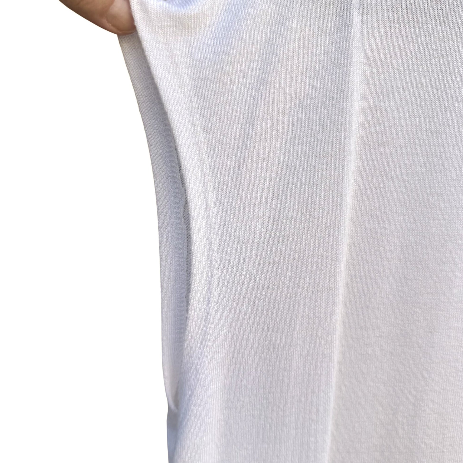 Catherine Malandrino Womens V-Neck White Knit Oversized Minimalist Boxy Tunic S