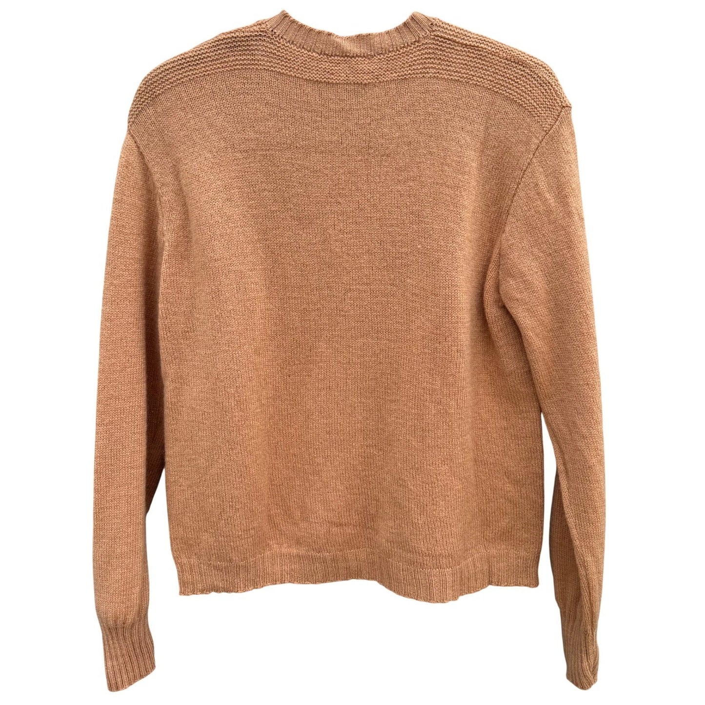 Garland Sheltie Mist Vintage 50s 60s Cardigan Brown Crew Neck Button Up Sweater