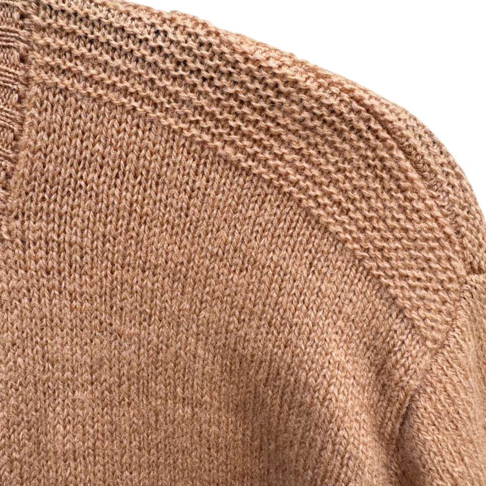 Garland Sheltie Mist Vintage 50s 60s Cardigan Brown Crew Neck Button Up Sweater