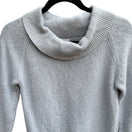 Switch Viewpoint By Brooks Vintage Womens Gray Cowl Neck Silk Angora Blend Crop Sweater 3 image