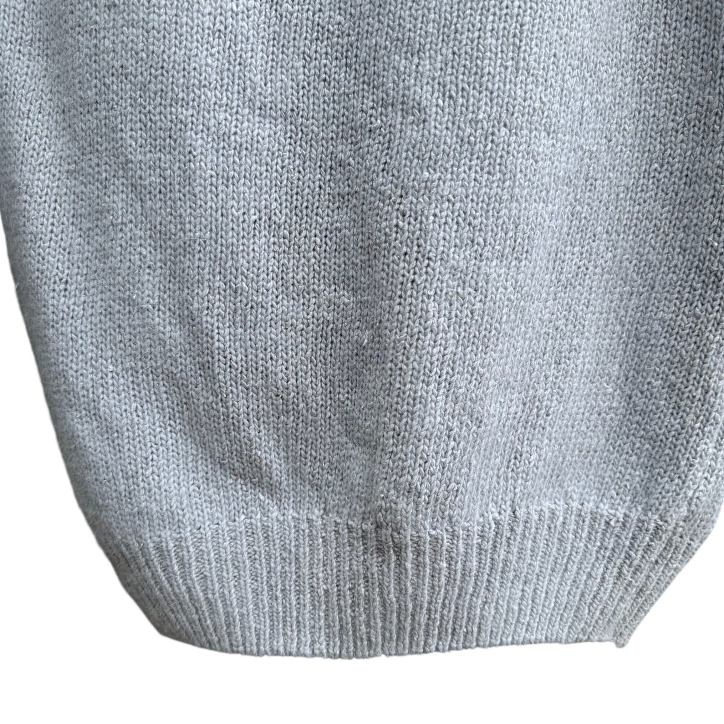 Viewpoint By Brooks Vintage Womens Gray Cowl Neck Silk Angora Blend Crop Sweater