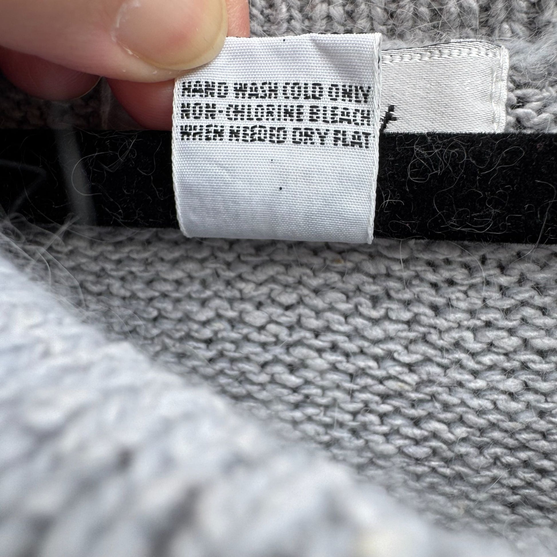 Viewpoint By Brooks Vintage Womens Gray Cowl Neck Silk Angora Blend Crop Sweater