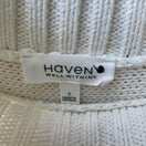 Switch Haven Well Within Organic Cotton Cable Knit Mock Neck Sweater White Womens S 2 image