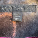 Switch Sheri Bodell Y2K Avant Garde Abstract Embroidered Leather Trench Coat Brown 4 2 image