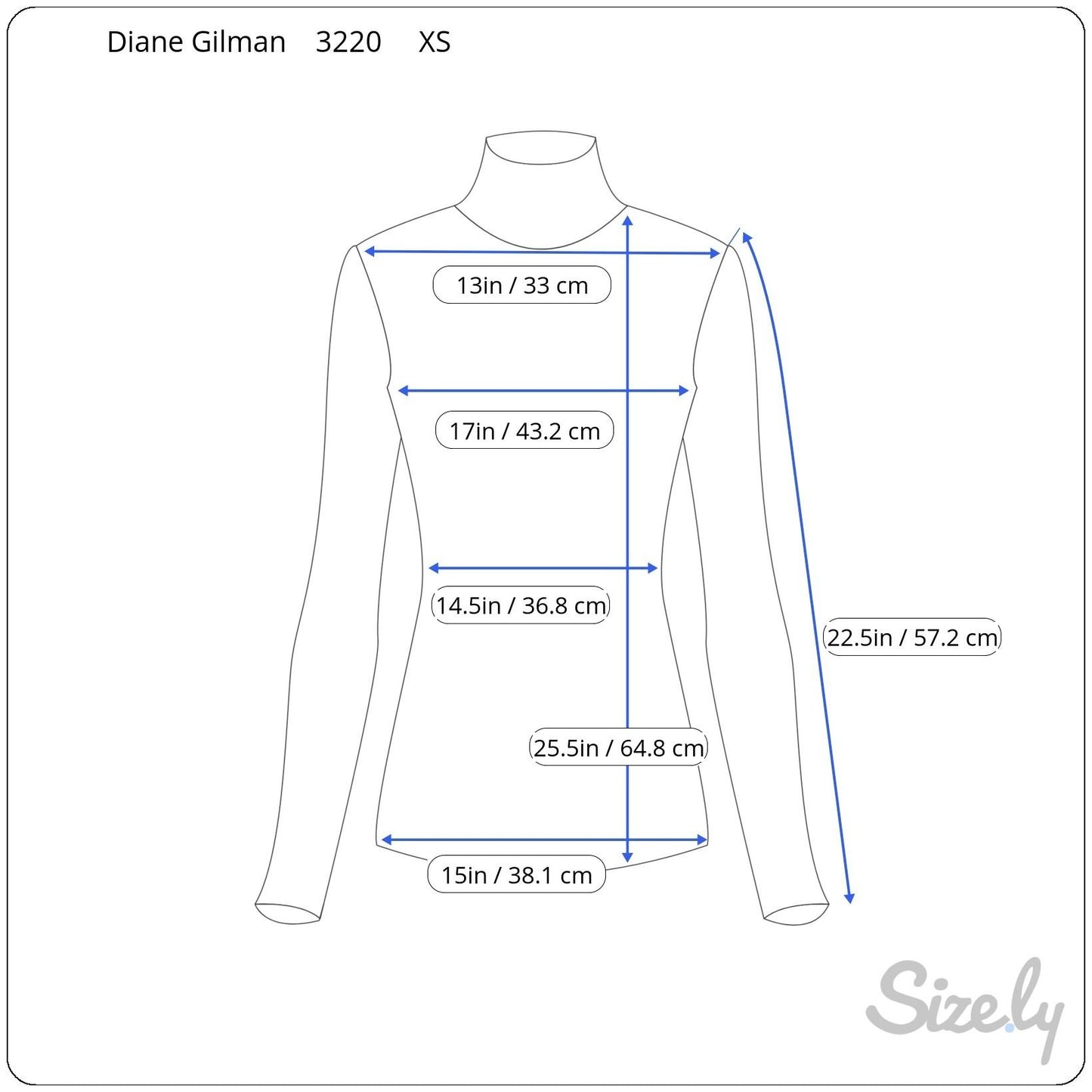 Diane Gilman DG2 Womens XS Blue Gray Ribbed Knit Turtleneck Sweater Long Sleeve