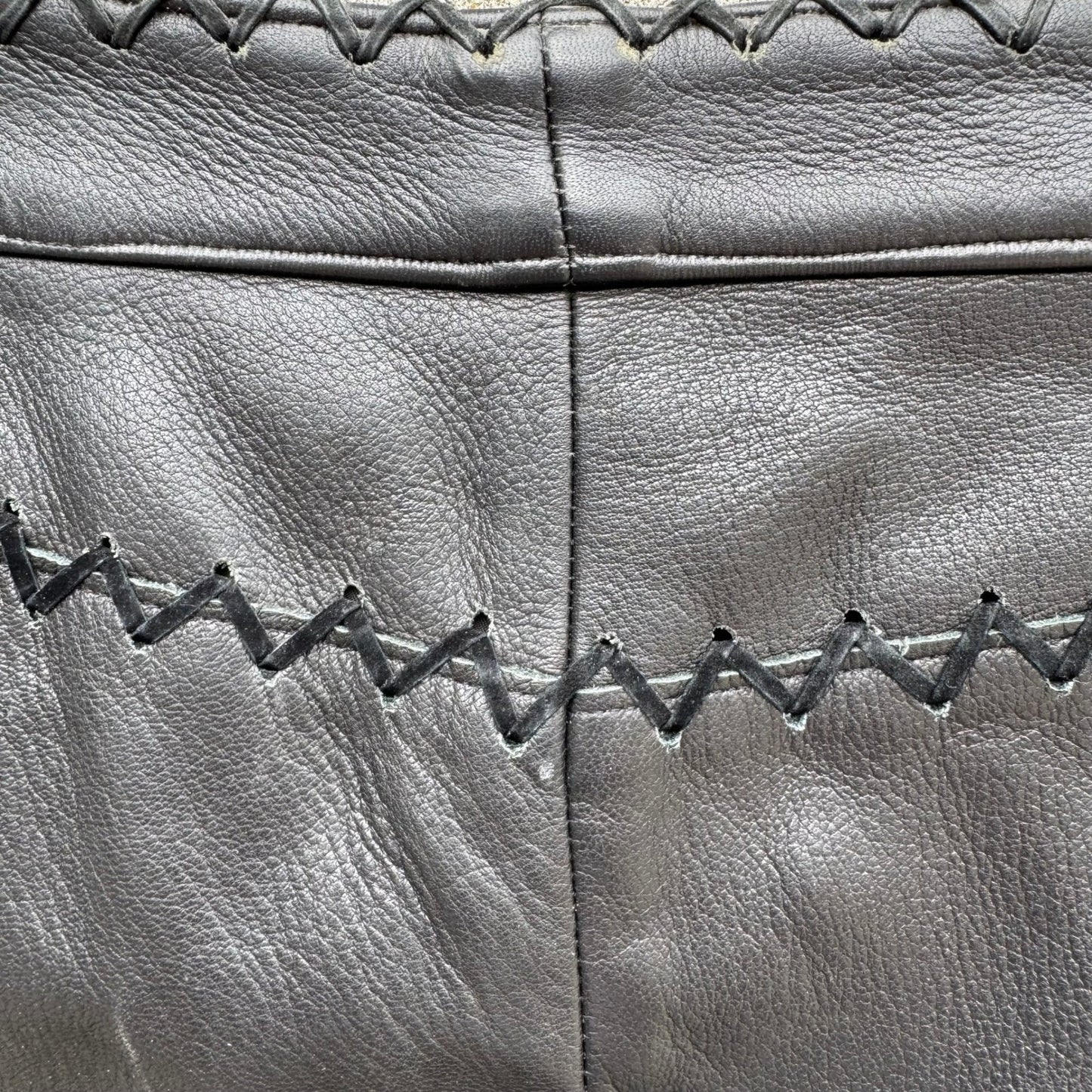 Frankie B Y2K Moto Biker Rocker Leather Whipstitch Lace Up Low Rise Pants S Goth