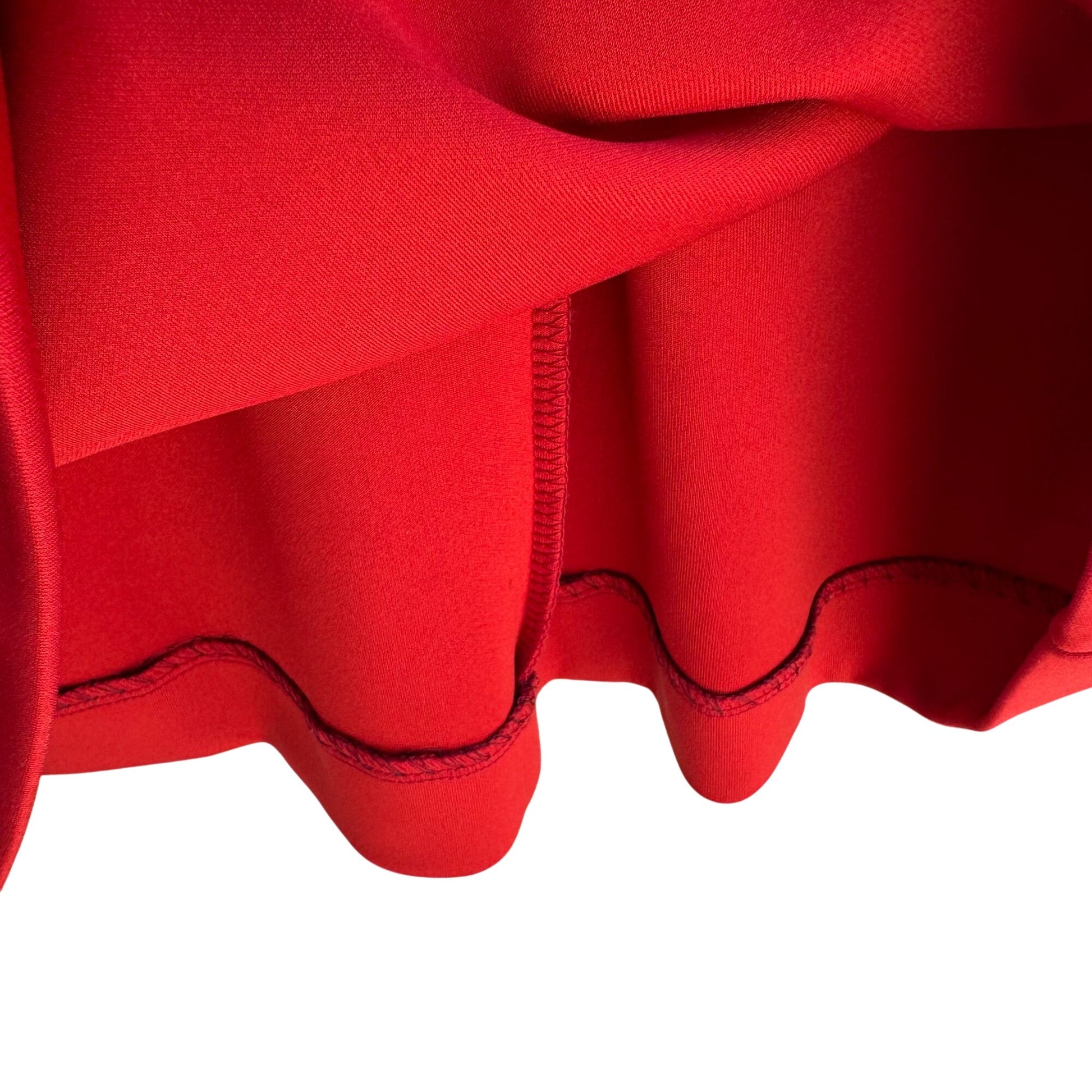 Alfani Red Bell Sleeve Scoop Neck Floral Cutouts Knee-Length Shift Dress 6P