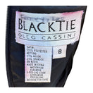 Switch Oleg Cassini Black Tie Vintage Black Beaded Evening Gown Sheer Floral Dress 2 image