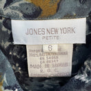 Switch Jones New York Vintage 90s 2 Piece Set Floral Shirt Pleated Skirt Blue Grey 6P 2 image