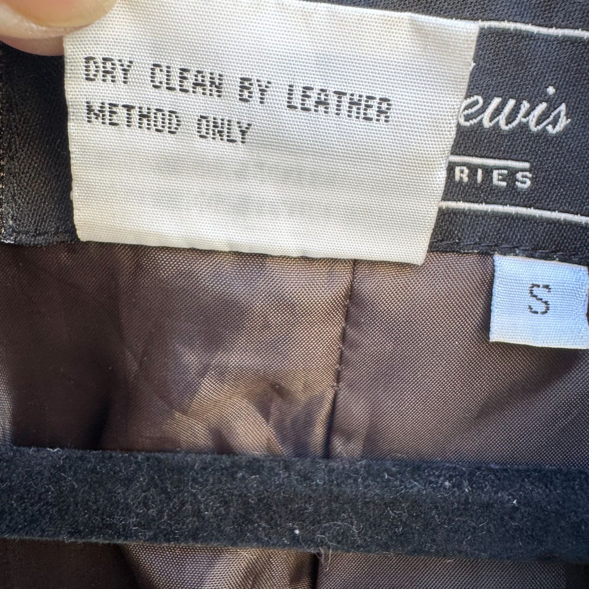 Terry Lewis Vintage Womens Brown Leather Blazer Jacket Coat S Classic Luxuries