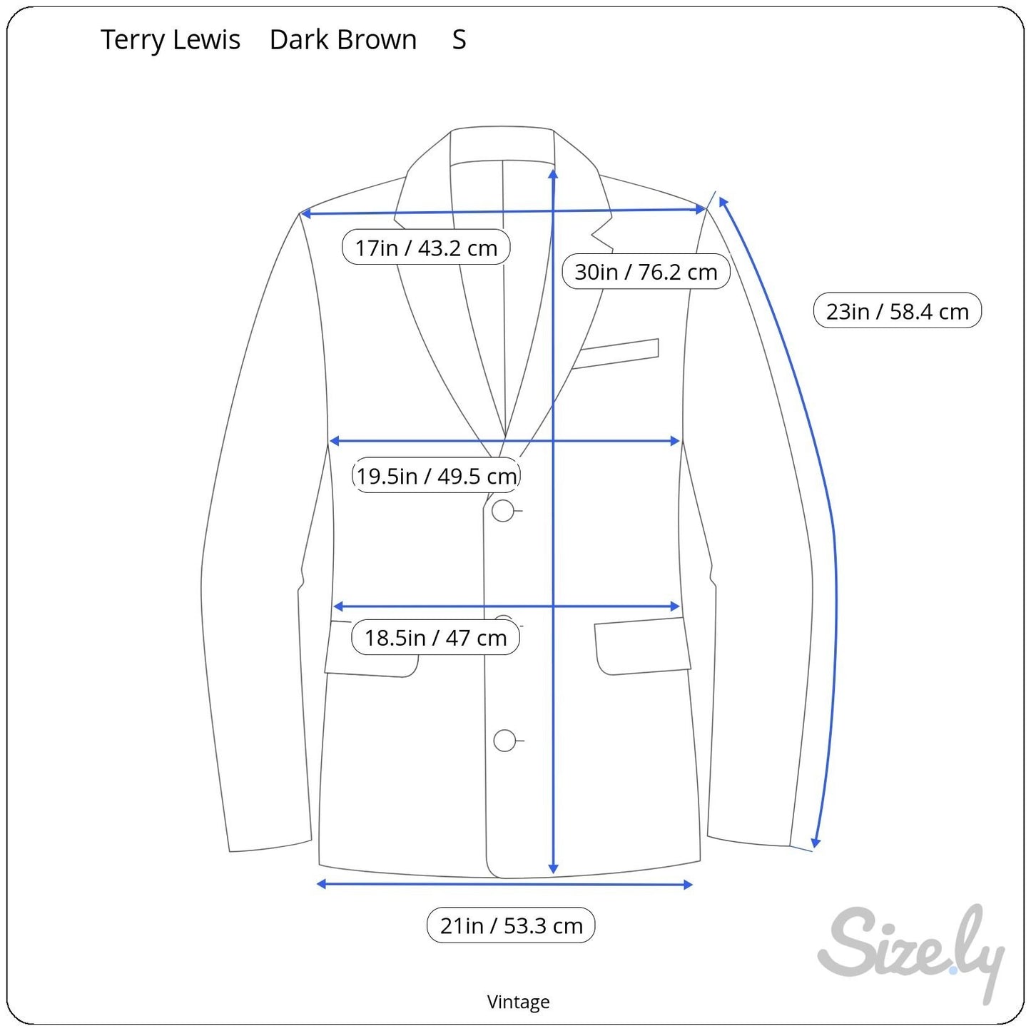 Terry Lewis Vintage Womens Brown Leather Blazer Jacket Coat S Classic Luxuries