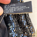 Switch Valerie Stevens Womens Black Glam Party Sequin Mesh Scarf Wrap Belt Tie New OS 2 image
